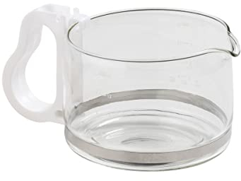 Fackelmann 2002350 Verseuse à café pour cafetière Philips Confort Blanche, verseuse cafetière Philips, verseuse à café 12 Tasses, Plastique, Verre