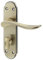 Jedo Bathroom Handle, L-Shaped, Lever, Brushed Brass, 12 Count