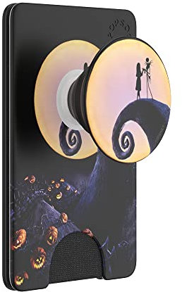 PopSockets Phone Wallet with Expanding Phone Grip, Phone Card Holder, Disney PopWallet - Nightmare Before Xmas