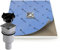 Saxoboard® Duschelement 90x90 cm, befliesbar + 100% wasserdicht + komplett einbaufertig, Duschboard inkl. Ablauf senkrecht