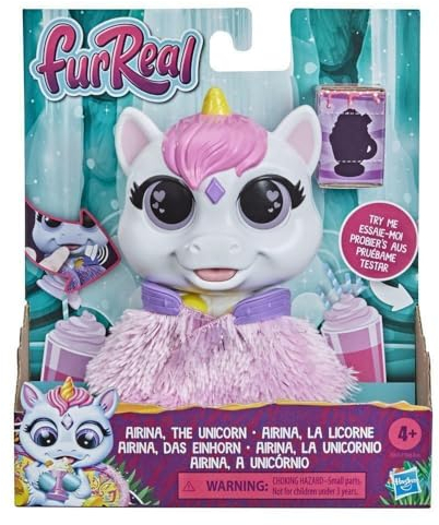 FurReal Airina, das Einhorn, farbenwechselndes interaktives Tierchen zum Füttern, ab 4 Jahren