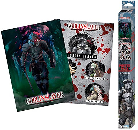 ABYSTYLE - Goblin Slayer – Set 2 Chibi Poster – Gruppe & Slayer (52 x 38 cm)