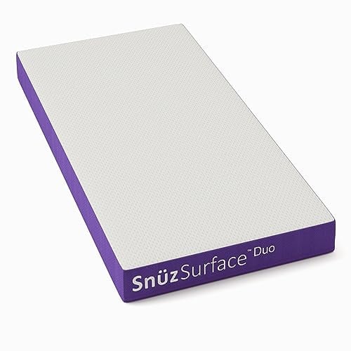 Snüz Taschenfederkern Baby Matratze - Matratze 70x140 cm SnuzSurface Duo Doppelseitige Matratze für Kinderbetten Atmungsaktiv Staubmilbenhemmend Kinderbettmatratzen mit Abnehmbarem Waschbarem Bezug