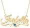 UMAGICBOX Personalisierte Nazar-Halskette mit Name/Wort - Maßgeschneidertes Evil Eye Namensschild - Edelstahl/Silber/Gold/Roségold - Tolles Geschenk für Sie zum Geburtstag oder Weihnachten