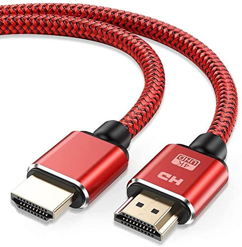 Snowkids Cable HDMI 1.5m 4K dHDMI 2.0 e nailon trenzado Ethernet de alta velocidad, soporta canal de retorno de audio 3D, gris