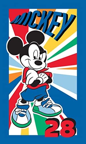 Minnie Maus oder Mickey Maus Kinder Handtuch 30 x 50 cm (Blau)