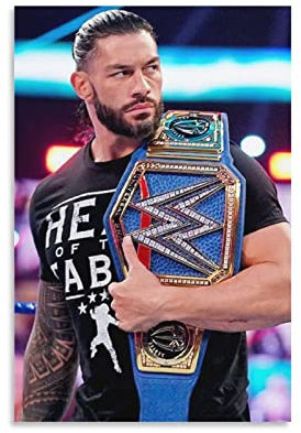 Shenywell Wanddeko Poster Roman Reigns Cool 3 für Wohnzimmer, ästhetische Raumdekoration, Gemälde für Schlafzimmer 50x70cm Kein Rahmen