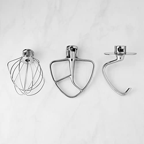 Kit d'accessoires en acier inoxydable 5KSM5TH3PSS pour robot de cuisine KitchenAid 5KSM45-5KSM185