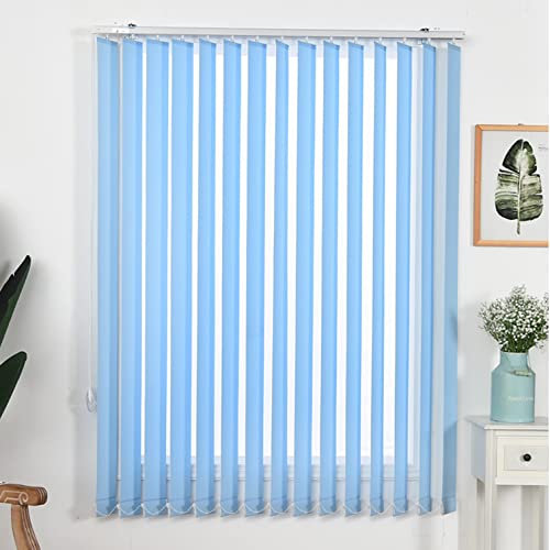 NIANXINN Blackout Vertical Blind,Vertical Venetian Blinds,Polyester Fabric,Custom Half-Shading Vertical Window Shades Track Slats Set for Office Balcony Patio Sliding Doors (W100xH180cm(39x71in))