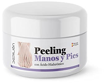 Peeling Manos y Pies 500ml - Exfoliante con ácido hialurónico para manos y pies - Ideal para aplicar antes de los tratamientos de manicura o pedicura - Depilion