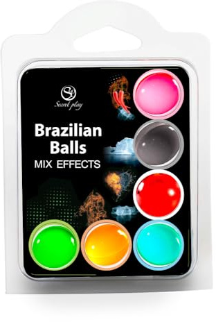 SECRET PLAY Set 6 brasilianische Bälle Mix Effekt
