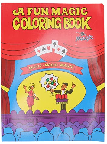 Obetuens Zauberer Requisiten, Leicht zu Erlernendes Papier Zauberer Malbuch, Cartoon Bild Performance Requisiten für Schulgala, Nachtclubs, Aufführungen, Partys