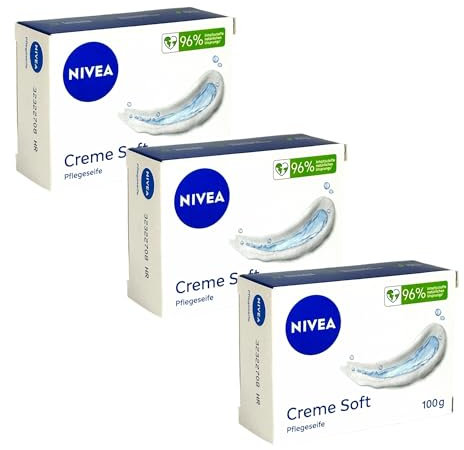 NIVEA Pflegeseife Creme Soft 100g (3er Pack)