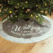 Elegante Weihnachtsbaumdecke mit grauem Fellrand – Durchmesser 98 cm – Stilvolle Walking in a Winter Wonderland Beschriftung – Die ideale Basis für Ihre Festliche Dekoration