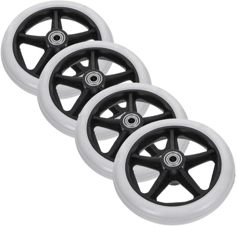 SOLUSTRE Tragbares Rollstuhlzubehör Hochleistungsrollstuhl-vorderräder 4 Nicht-rollen