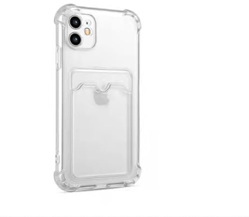 INF Coque pour iPhone 11 avec Porte-Cartes Antichoc en TPU Transparent