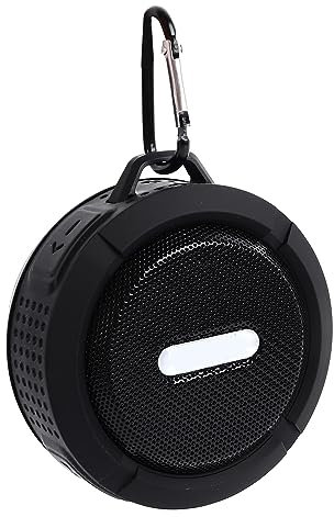 VBESTLIFE Portable Speaker with Bluetooth, Built-in Battery, Waterproof and Dustproof, Small Speaker for Outdoor Car Party, Black (Black)