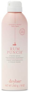 Drybar Rum Punch Strong Hold Volumizing Hairspray | Holds Style for 24 Hours and Instantly Doubles Volume,* No Flakiness or Buildup, Maximum Hold for Hair Styles and Updos, Vegan & Cruelty Free