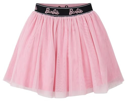 Barbie Gonna Tulle Bambina, Maglia 2 Strati con Cotone Gonne Tutu - Regalo Bimba(Rosa, 4-6 Anni)