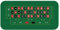Walopola 120x60cm Premium Pokermatte, Pokertisch Auflage Pokertischauflage, Poker Tischauflage Doppelseitige Filz Roulette Matte Für Themenpartys Texas Holdem Und Blackjack