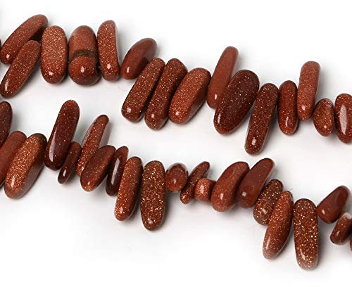 NWPNLXEA Beadia 10–30 mm, 16 Stile, Naturstein, Kies, lose Splitterperlen, Strang, DIY-Schmuckherstellung, Armband und Halskette – Raumdekoration (Color : Gold)