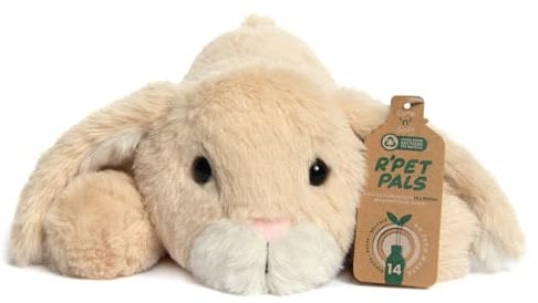 Lesser & Pavey Rpet Pals Binky Laying Bunny Teddy For Kids | Made Up of Recycled Bottles | Stuffed Animal Soft Toys | Ideal For Birthday or Baby Gift