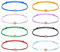 NHPY 8 Stück Freundschaftsarmbänder Stern Freundschaftsarmband, Stern Seil Armbänder Filigranes Stern Armband Größenverstellbar Stern Armband für Frauen Mädchen