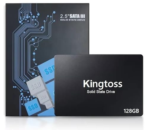 Kingtoss KT128 2.5” SATA III 6Gb/s Internal 128GB SSD | Solid State Drive | Reading Up To 520MB/s | Writing Up To 500MB/s | 3D NAND | Compatible with Laptop, Desktop Computer (PC)
