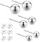 3 Paires Boucles D'oreilles Argent 925,Boucle d Oreille Earrings for Women 3MM 4MM 5MM,Boucles D'Oreilles Rondes Petites Boucles D'Oreilles Hypoallergéniques pour Femmes Filles