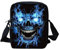 Biyejit Damen Herren Kuriertasche Kinder Crossbody Umhängetasche mit verstellbarem Riemen, seitliche Geldbörse, Münztasche für Handy, Reisepass, Skull Lightning