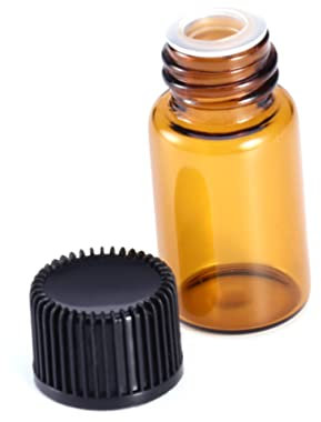 Kleines Braunglasfläschchen 1ml mit Orifice Reduzierer