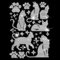 SUPERDANT Cats and Stars Iron on Rhinestone Transfer Bling Rhinestone T-Shirt Transfers Diamond Iron on Heat Transfer Hot Fix Stickers for Clothing Hat Decor for Cat Lover Gifts