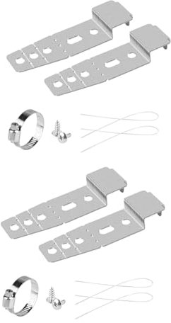 Lonrtesw 2Set 5001DD4001A Dishwasher Mounting Bracket Kit, 5001DD4001A Dishwasher Mounting Clips Under Counter Mounting Brackets