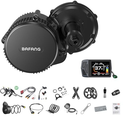 BAFANG Mittelmotor 48V 500W ElektrofAhrrad Kit mit EKD01 Display CAN Protocol BBS02B E-Bike Umbausätze für 68mm Tretlager Mountainbike, Rennrad