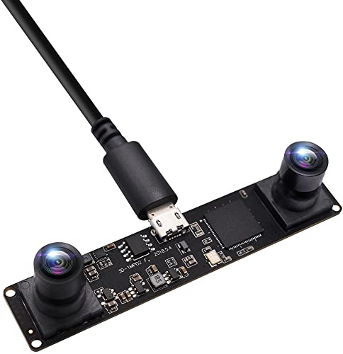 SVPRO 960P USB-Stereo-Kamera-Modul für 3D, VR, synchronisiertes Dual-Objektiv, USB 2.0 treiberlos für Windows, Linux, Android, MacOS, CMOS OV9712 Webcam-Board für Personenzählung, biometrische Retina