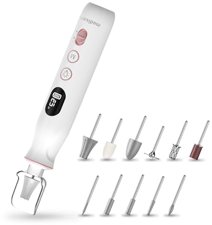 medisana MP 940 Maniküre & Pediküre Set elektrisch, Nagelfeile, Nagelfräser und Hornhautentferner, Nagelpflegeset für Hand- und Fußpflege und Behandlung von Nägeln, Nagelhaut & Hornhaut