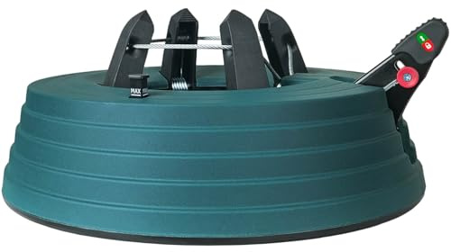 JILUVA Christmas Tree Stand with Water Reservoir, Foot Press Easy Setup, Fits up to 6 Ft Real Tree with 5.1 Diameter, Equipped with Water Level Indicator, No Assembly Needed