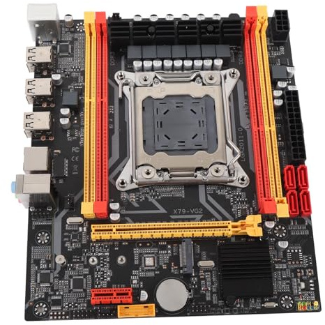 YUEHISY X79 Computer Motherboard, Unterstützt E5 V1 V2 und 3th Gen Core I7 -Prozessoren DDR3 SDRAM ECC 128 GB 1866 MHz, mit M.2 NVMe PCIe 3,0 X4 -Steckplatz