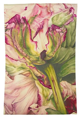 Voyage Maison Heligan Rug – Handcrafted Rug with Watercolour Floral Design by Marie Burke (Pink - 120x180cm)