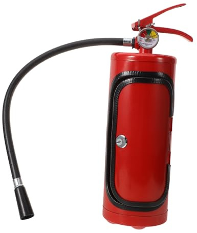 Cabilock Creative Fire Extinguisher Wine Container Capacity Wine Holder for Whiskey and Brandy Bottles with Cup Storage Decorative Countertop Organizer for Travel and Home Use