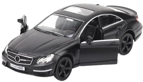 Passend für Mercedes für Benz CLS C63 AMG 1:36 Hochsimulations-Druckguss-Modellautos Luxus-Fahrzeugmodell aus Legierung(Matte Black)