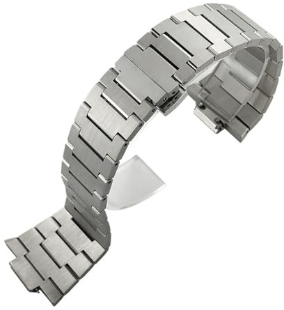 JVEIWAD 11 mm 12 316L Edelstahl Konvex Uhrenarmband Kompatibel mit Tissot T137 1853 PRX .410 .407 Silber Gold Armbänder(12mm)