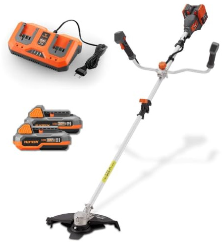 Decespugliatore a batteria FUXTEC 40V FX-E2MSCSET • Tagliabordi e decespugliatore 2 in 1 a batteria con larghezza di taglio di 35 cm • 2x20V • batterie e caricabatterie inclusi • tracolla • 2 livelli