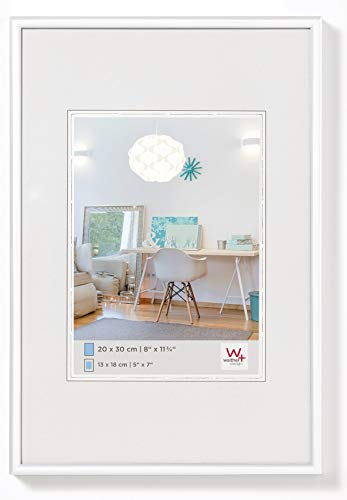 walther design Cadre Photo Blanc 15 x 20 cm Nouveau Cadre en Plastique Lifestyle KV520W