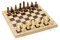 Jeujura - 8132 - Gesellschaftsspiele - Schachspiel - Faltbox aus Holz, Braun, Creme
