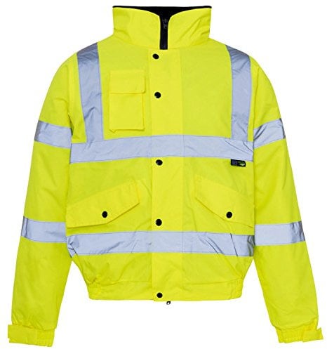 Supertouch 36842 Hi Vis Bomber Jacket, Medium, Yellow