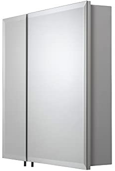 Croydex WC102122 Wellington Double Door Bi-View Steel Cabinet with Hang N Lock Fixing System, White