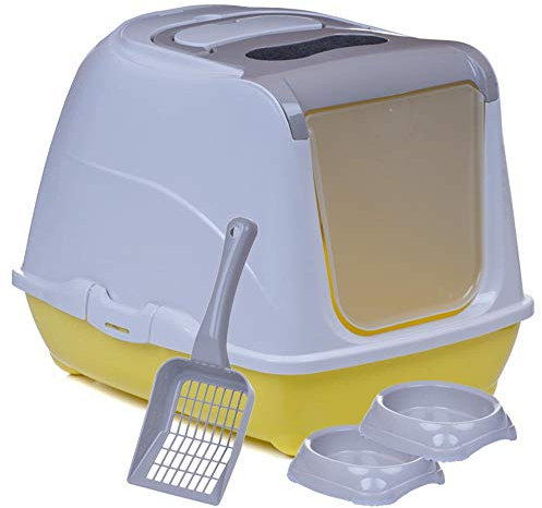 Sondermodell Flipcat 50 graubeige/Design 23 + Jumbo Schaufel + 2 Näpfe