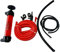 Multi Purpose Siphon Pump Kit Petrol Diesel Fluid Extractor Transfer Water Liquid Fuel with 3 Adaptors