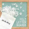 Light Seafoam Green Felt Letter Board, 10x10 Changeable Letter Board + 300 White Plastic Letters, Warm Oak Frame Wooden Letter Board w/Sawtooth Wall Hanger & Drawstring Pouch w/Letterboard Letters